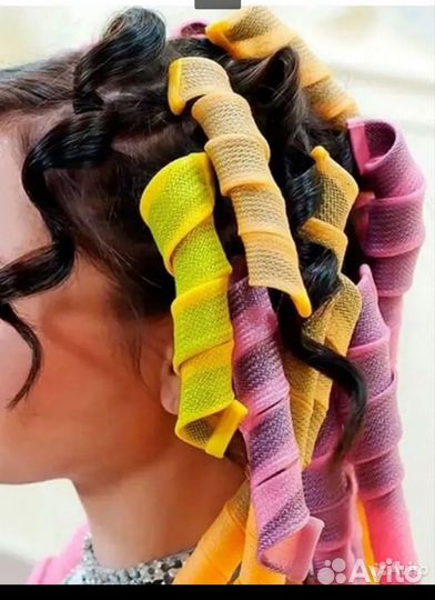 Мягкие бигуди, спираль, 18 шт