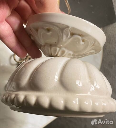 Крепление для дореволюциооной люстры, фарфор