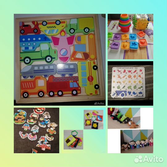 Развивающие игрушки пакетом и по отдельности
