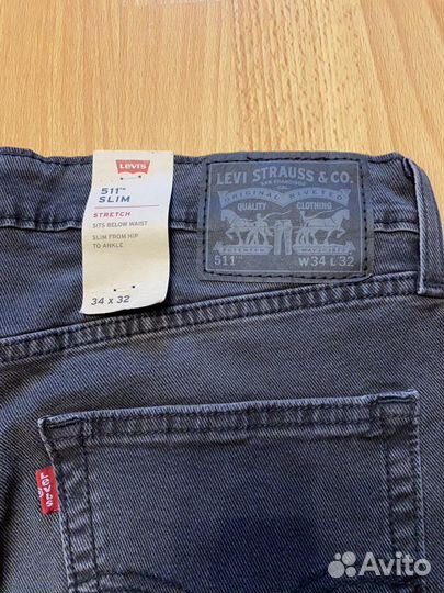 Джинсы Levis 511 Slim Stretch 34/32