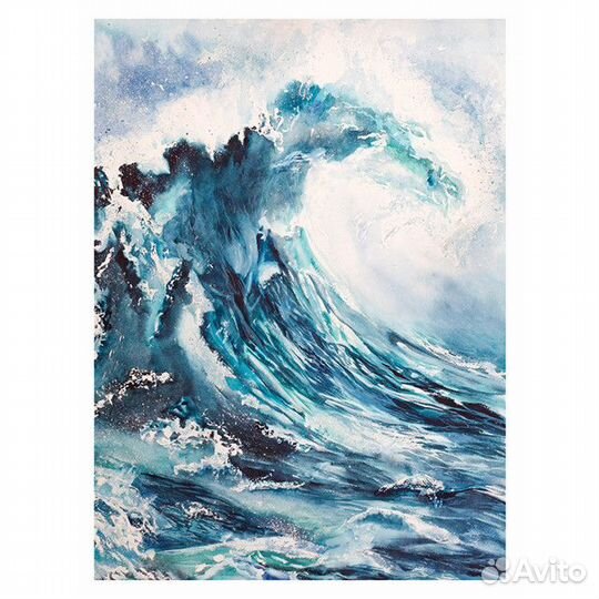 Постер буря канвас 500х700мм