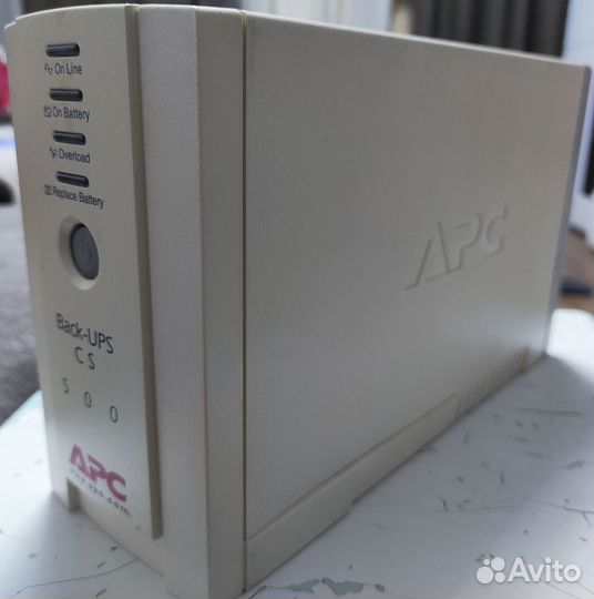 Ибп APC Back-UPS CS 500 (BK500-RS) с аккумулятором