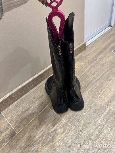 Сапоги черные 39