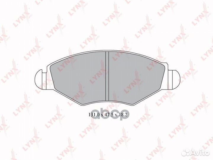 Колодки тормозные дисковые перед bd6106 LYN