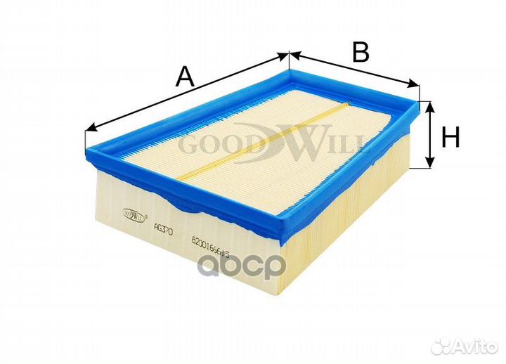 Фильтр воздушный;Renault;ELP9063;LA-1403;LX 95;LX