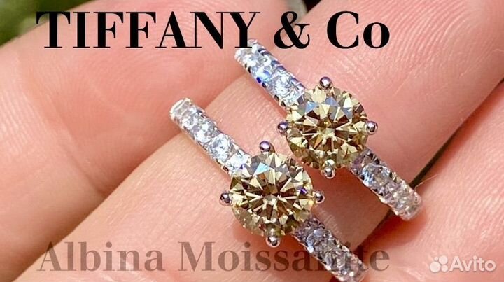 Кольцо PT950 1ct 