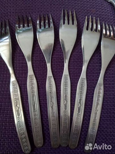 Вилки ложки мельхиор