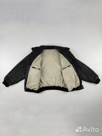 Vintage Leather Sherpa Pilot Bomber Avirex Stussy