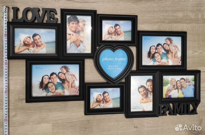 Большая фоторамка на 9 фотографий