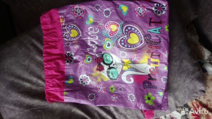Рюкзак школьный+мешок для обуви для девочки