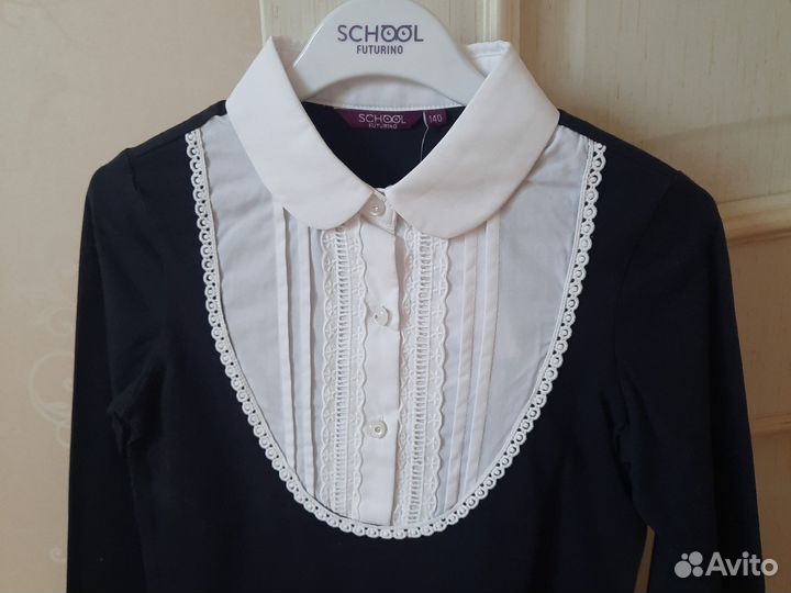 Блузка школьн. Новая 140