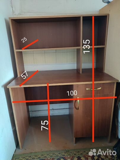 Стелаж, компьютерный стол