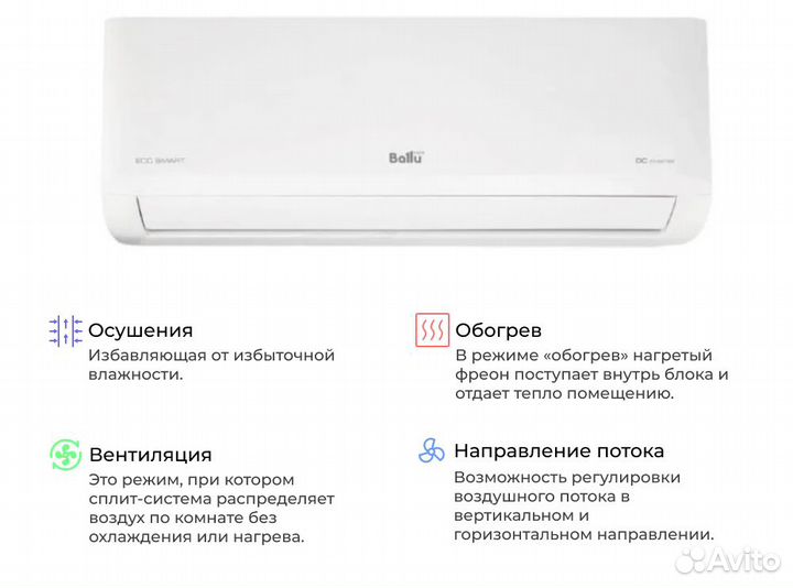 Кондиционеры Ballu ECO SMART DC 07