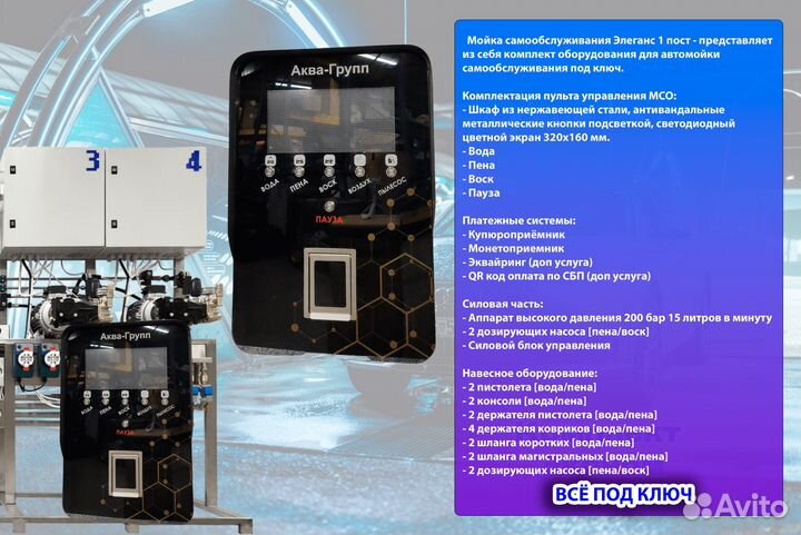 Комплект оборудования для Автомойки MSO 628