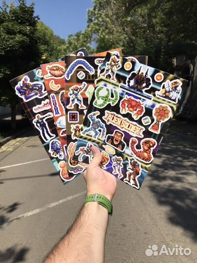 Наклейки/Стикеры Alien soldier sega