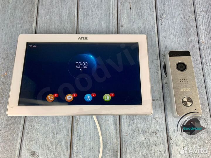 Видеодомофон с wifi комплект