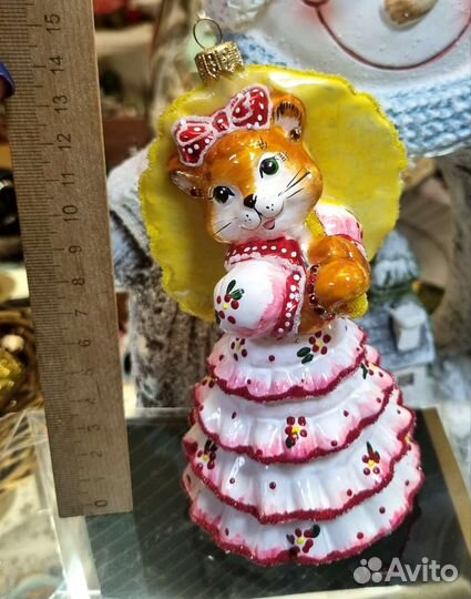 Стеклянные елочные новогодние игрушки Irena co