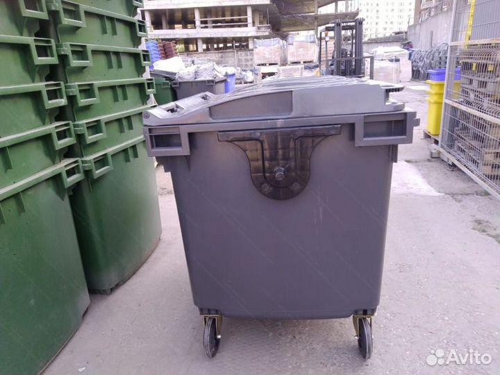 Мусорный контейнер пластиковый 1100л К7064