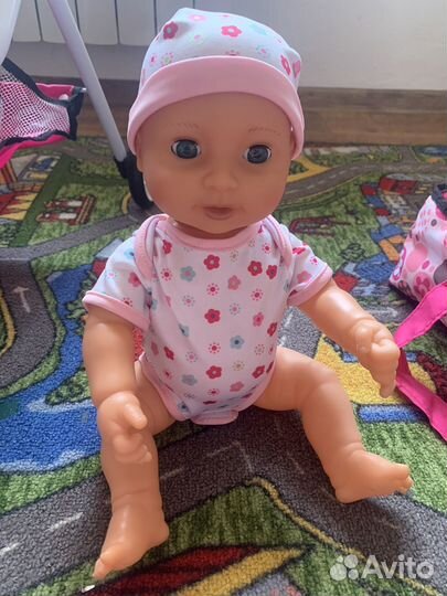 Пупс с коляской