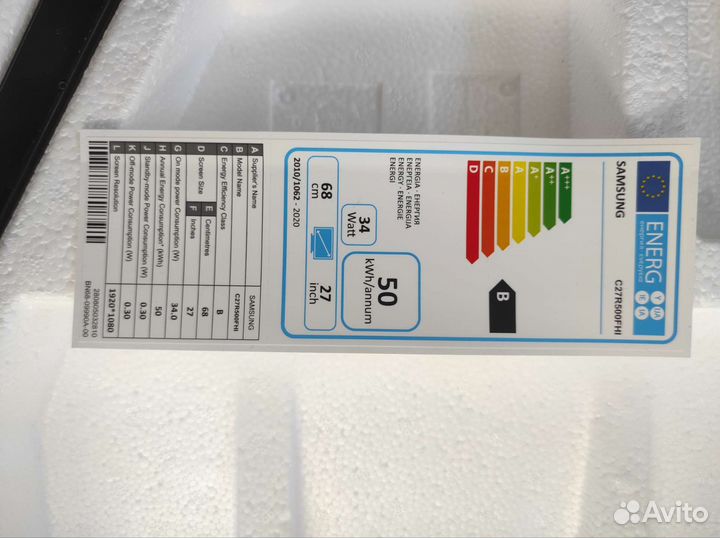 Монитор для компьютера samsung C27R500FHI