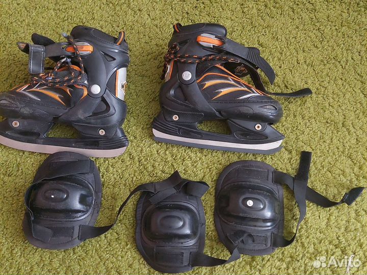 Коньки детские раздвижные 34 37