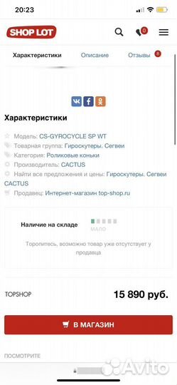 Гироскутер cactus