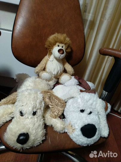 4 Мягкие игрушки (1 игрушка-рюкзак) б/у