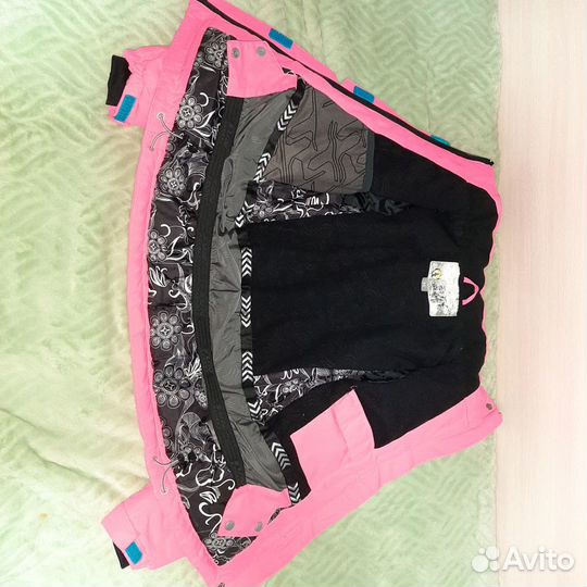 Куртка зимняя горнолыжная для девочки 8 лет