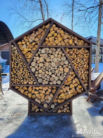 Дровница дровник уличный из металла