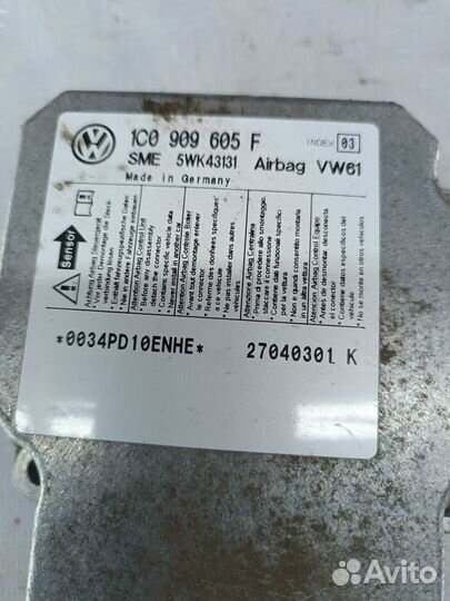 Блок управления AIR BAG Volkswagen Jetta