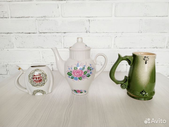 Заварочный чайник, пивная кружка, поильник. СССР
