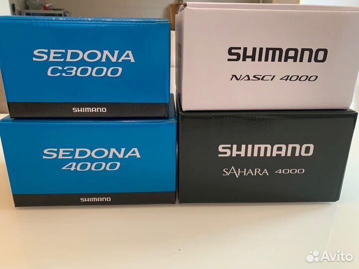 Катушки Shimano 21 Nasci, 22 Sahara, Sedona