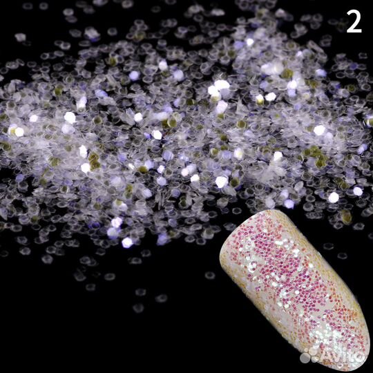Продаю голографические блестки для ногтей
