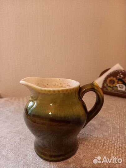 Сливочник керамический, советский, ретро