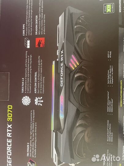 Видеокарта 3070 gaming trio X