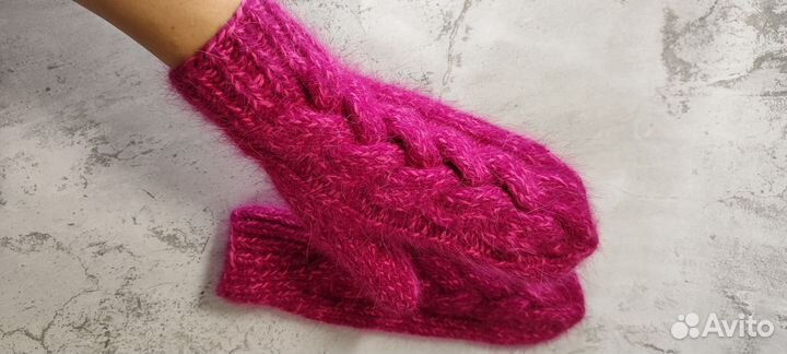 Варежки женские ручная работа