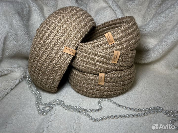 Корзина из джута