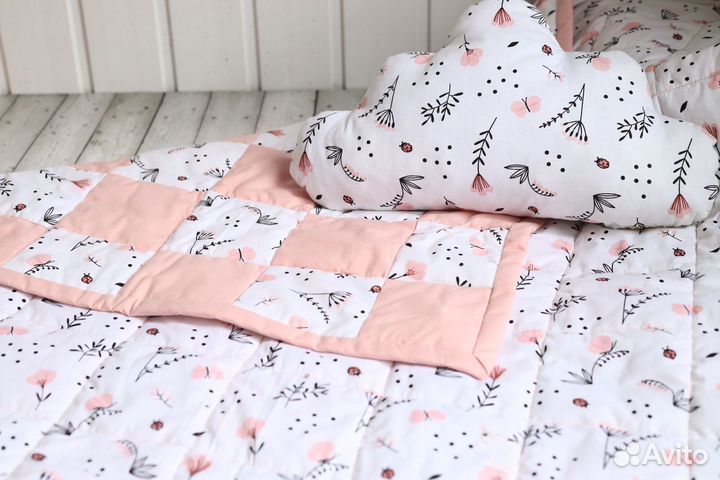 Плед детский одеяло на выписку lumknits