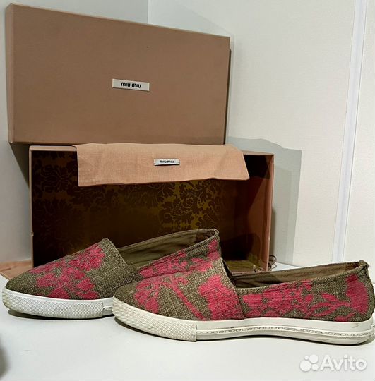 Слипоны Miu Miu
