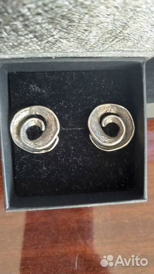 Серьги серебро 925 английский замок