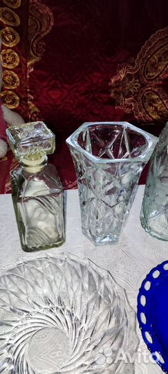 Посуда Ваза СССР Текстиль Цена за все