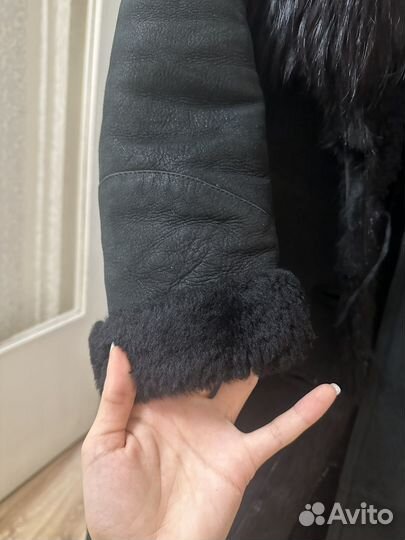 Дубленка натуральная женская с норкой