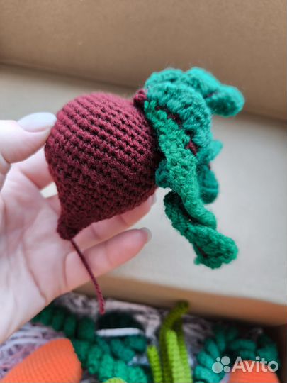 Игрушки ручной работы Овощное лукошко