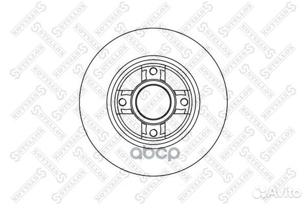 60203937SX диск тормозной задний Renault Megan