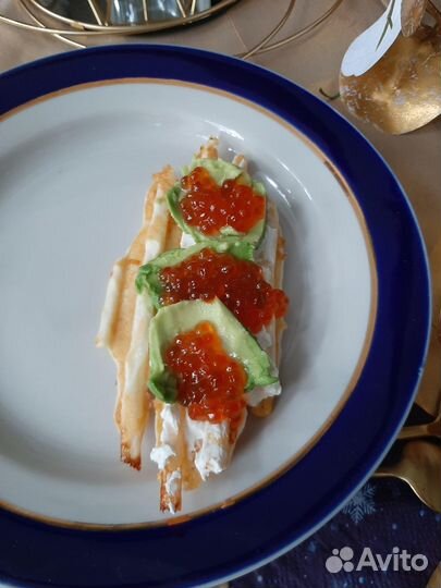 Набор тарелок дулево Кобальт