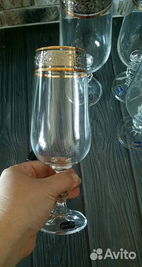 Фужеры высокие /Богемия 280мл новые