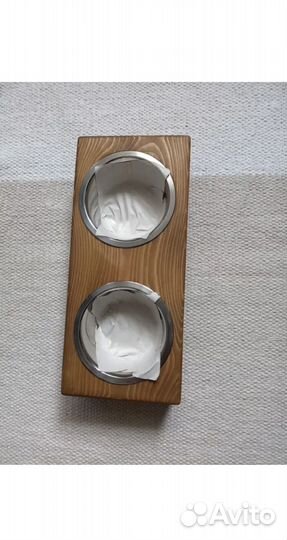 Миска для собачки кота из дерева скадни минимализм