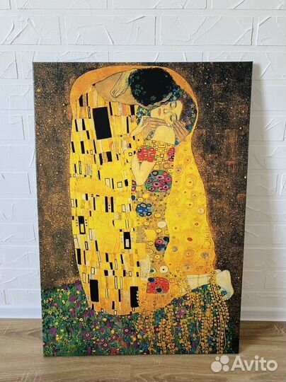 Картина Густав Климт Поцелуй Der Kuss