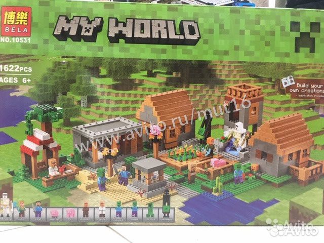 Лего конструктор Майнкрафт деревня 10531