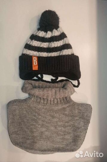 Шапка, манишка зима